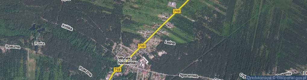 Zdjęcie satelitarne Leśna ul.